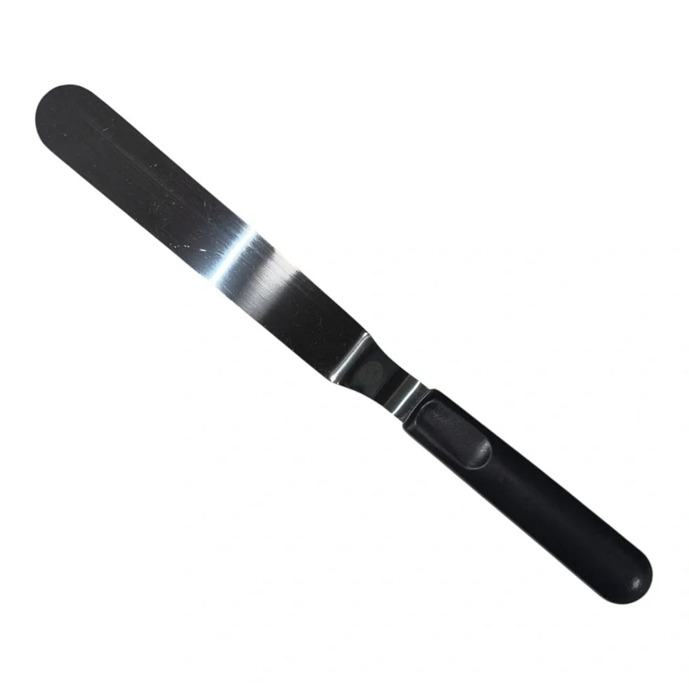 Wilton 13 Inch Offset Spatula Cake Icing Spreader Black Handle Stainless Steel